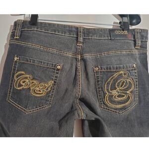 Coogi VTG Embroidered Logo Straight Leg Dark Wash Mid Rise Jeans Womens 11/12